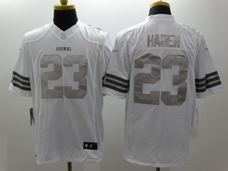 Men's Cleveland Browns Joe Haden #23 White Jersey